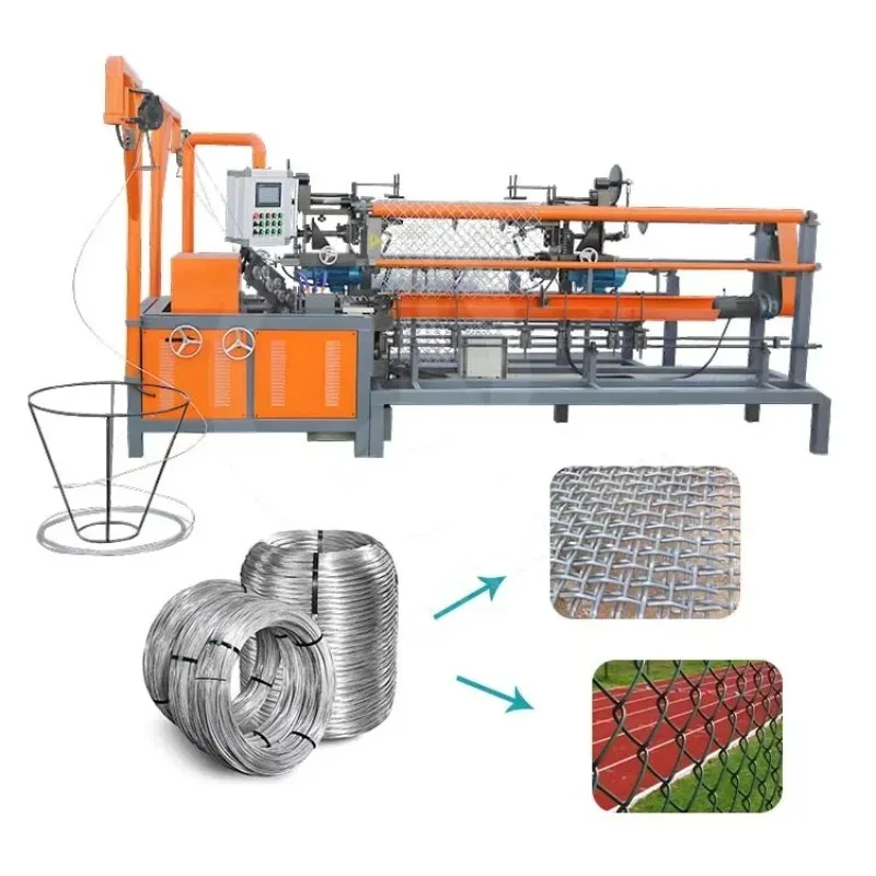 OCEAN Iron Net Make Machine Cyclone Mesh Machine Manually Operated Chain Link Fence Make Machine