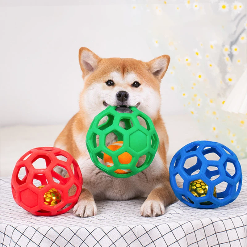 Pet Dog Bite Toy Dog Small Rubber Interactive Rubber Interactive Pet Snack Chew To Ball Puppy Outdoor Training Game Supplies