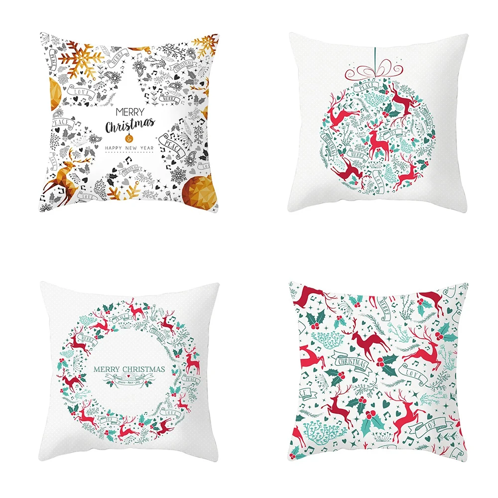 

Christmas Christmas Five-pointed Star Pattern Cushion Cover Home Decoration Cushion Cover Bedroom Sofa Pillow Cover