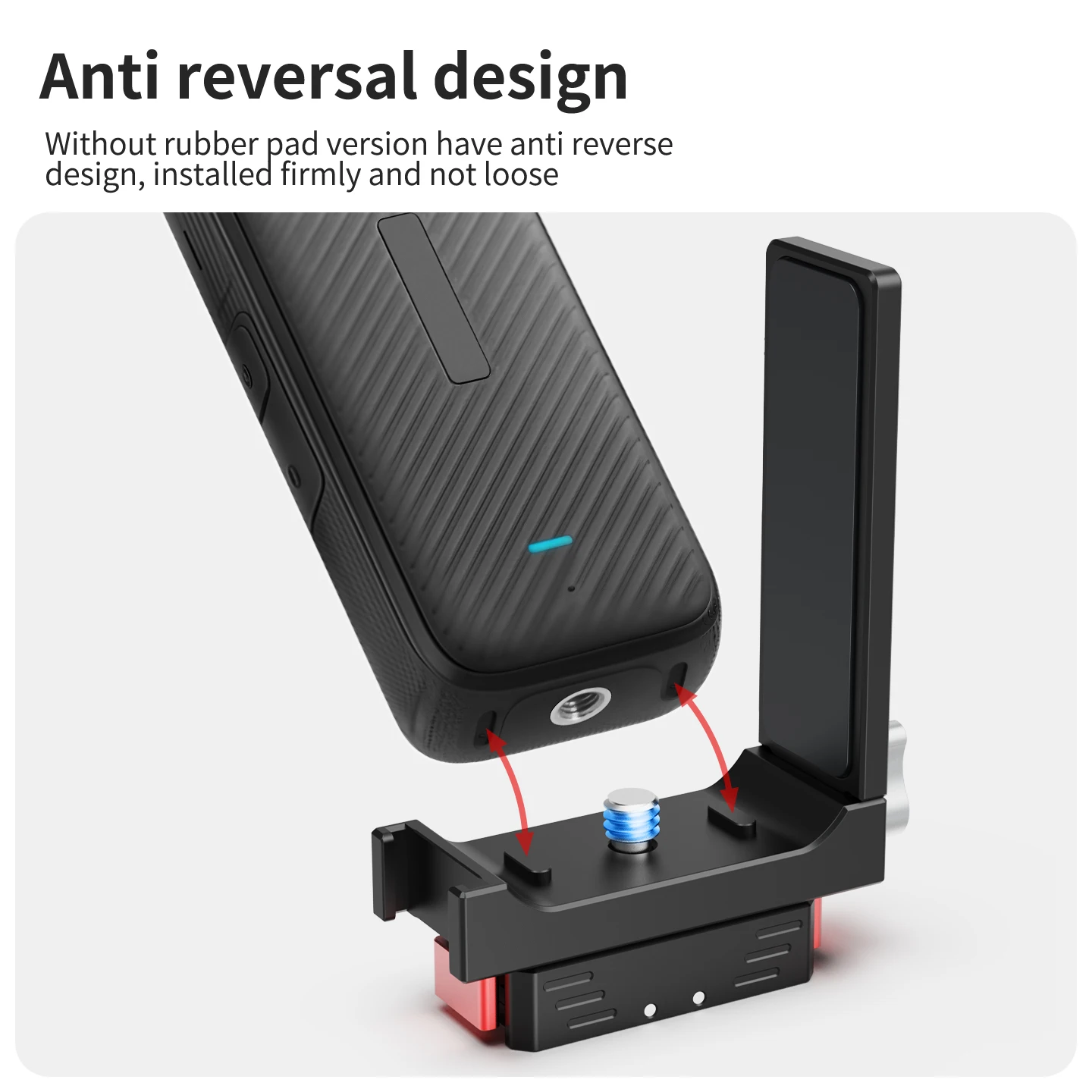 Schnellwechselplatte für Insta360 X5 X4 X3 X2 Fast Install Mount 1/4 Arri Selfie Stick Stativadapter Kaltschuh Mic Lichthalter – Detail 7