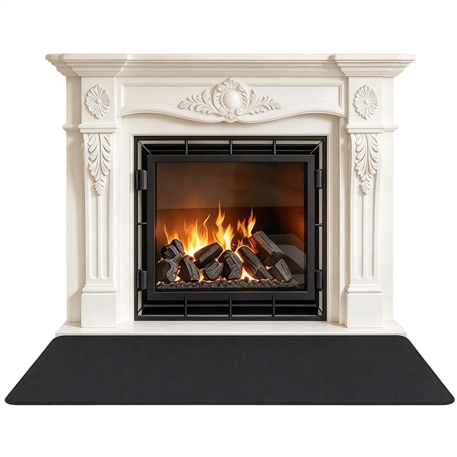 Fireplace Mat 1000 Celsius Fireproof Waterproof Pad Foldable Hearth Rug For Home Protection Floor Deck Indoor Outdoor Grill Wood