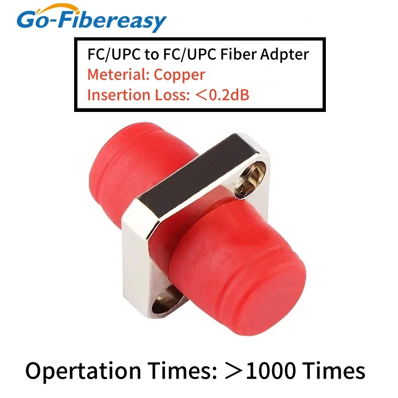 

10Pcs Fiber Optical Adapter FC APC/UPC Connector Single-mode 1260nm-1610nm FC Female to FC Female Fiber Flange Flange Ftth