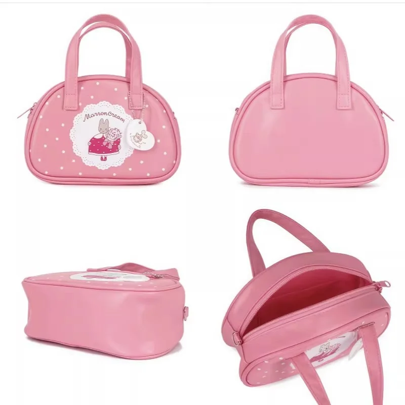 Marron Cream 2-Way Handbag Crossbody Bags for Women Anime Cute Small Shoulder Messenger Bag Pink Kawaii Phone Bags