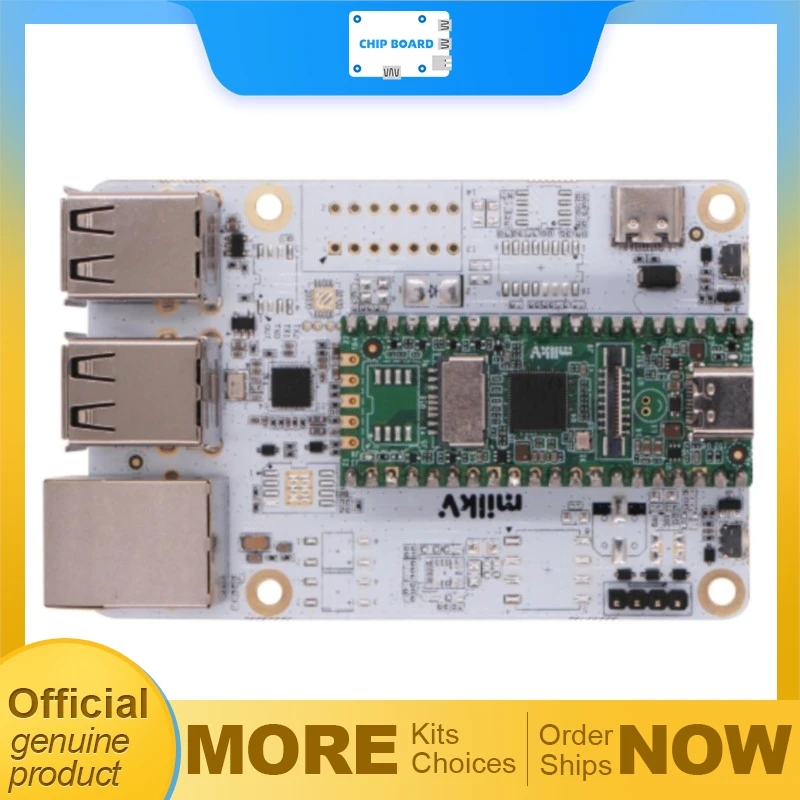 Milk-V Duo IO Expansion Board for Milk-V Duo Using Sophgo SG2002 RISC-V SoC with USB and Ethernet Interfaces
