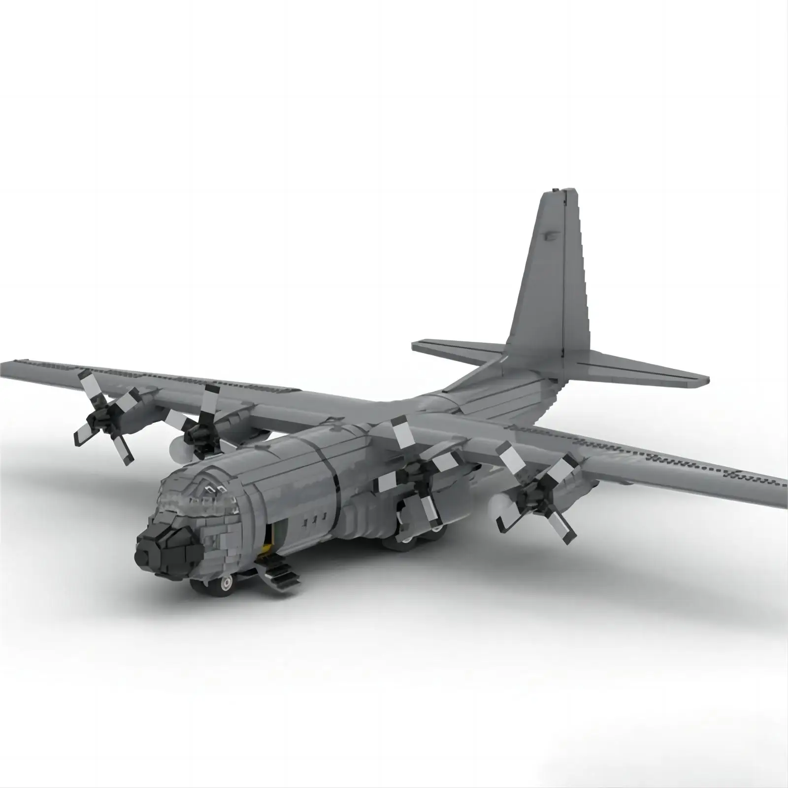 Bloques de construcción Serie militar C-130H Hercules Escala 1:38 Fighter (pegatinas no incluidas)