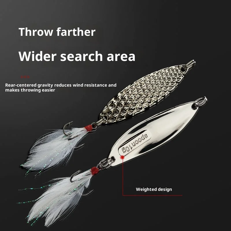 طُعم صيد السمك الدوار المعدني الصلب الناعم لصيد الأسماك في المياه العذبة #4