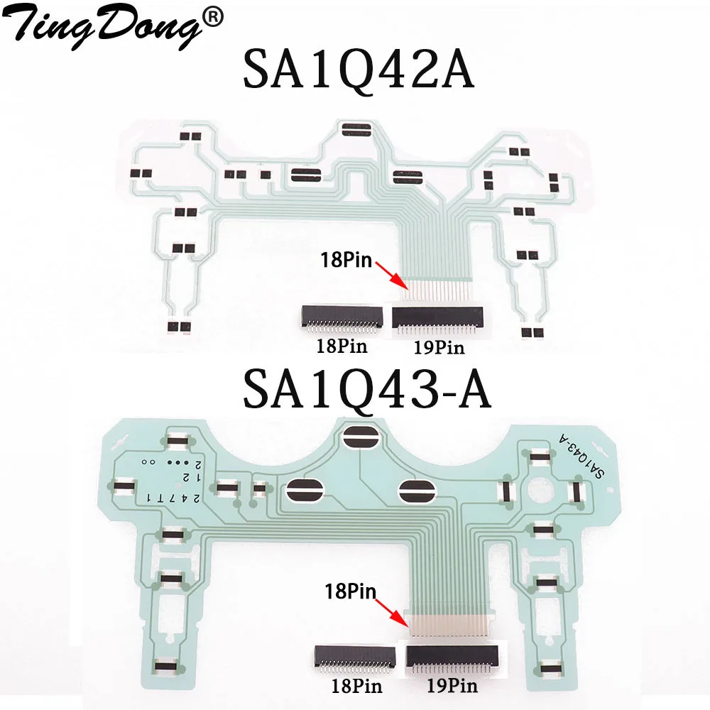 5PCS FOR PS2 SA1Q42A SA1Q43-A Ribbon Circuit Board Film Control Rod Flexible Cable Conductive Film Slot 18/19 Pins