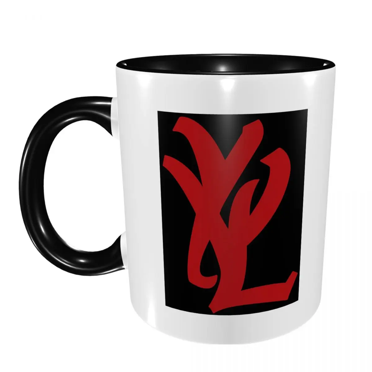 Rapper Playboi Carti YVL Red Logo Mug Funny Ceramic Coffee Cups Tea Mugs Milk Cup Drinkware Gift for Friends