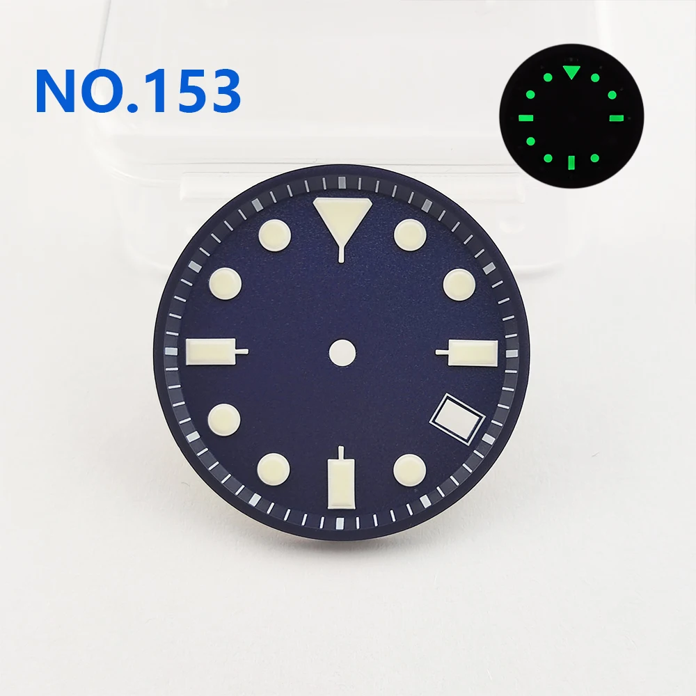 Watch dial 28.5mm/29.8mm Watch Sterile Dial Luminous Watch Accessories Suitable for NH35/NH36 Movement Can be Customized logo