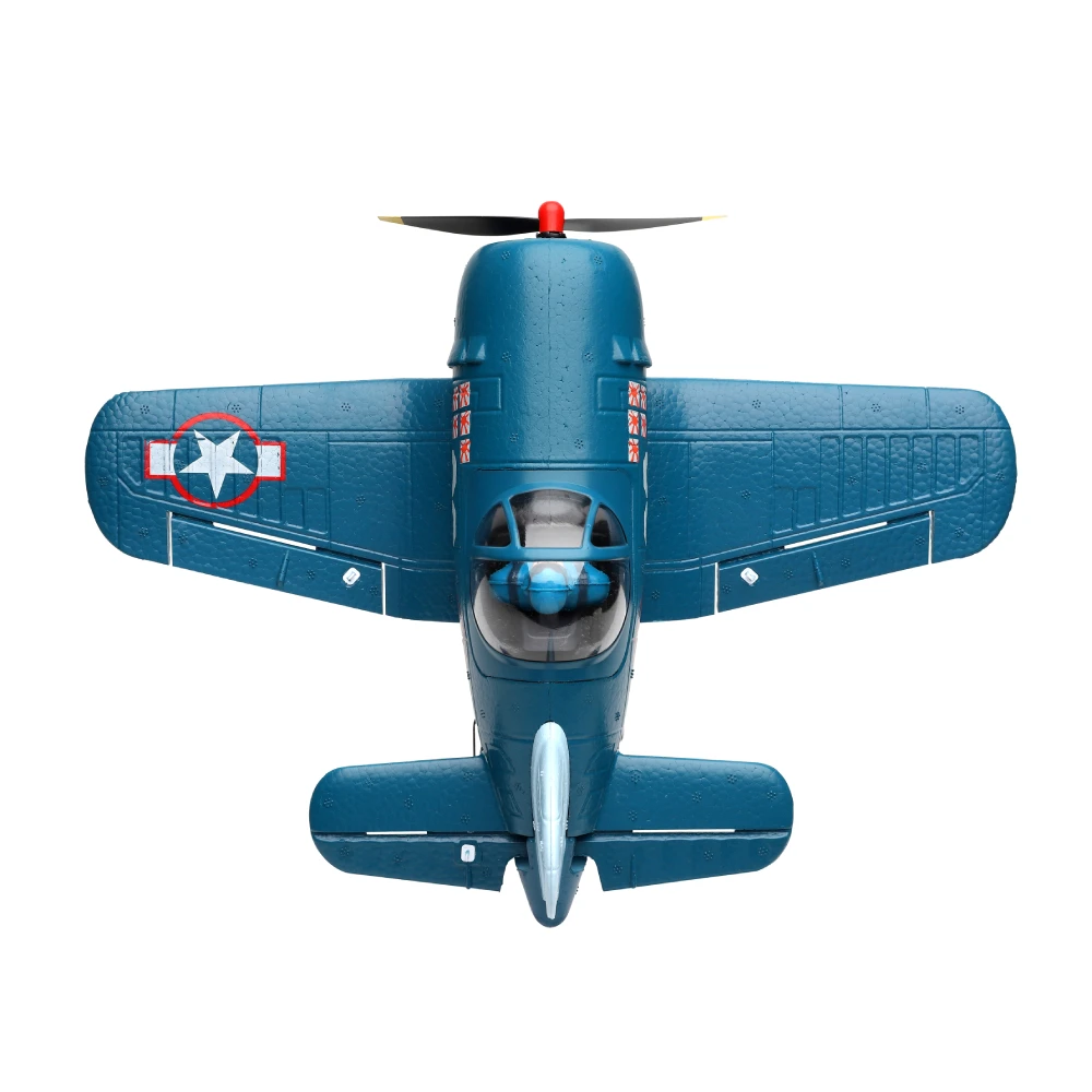 XK A500 Cartoon F4U 350mm Envergure 2.4GHz 4CH 6-Axis pouvez-vous ro 3D/6G Commutable EPP RC Avion maire intérieur RTF Compatible Futaba S-BUS/