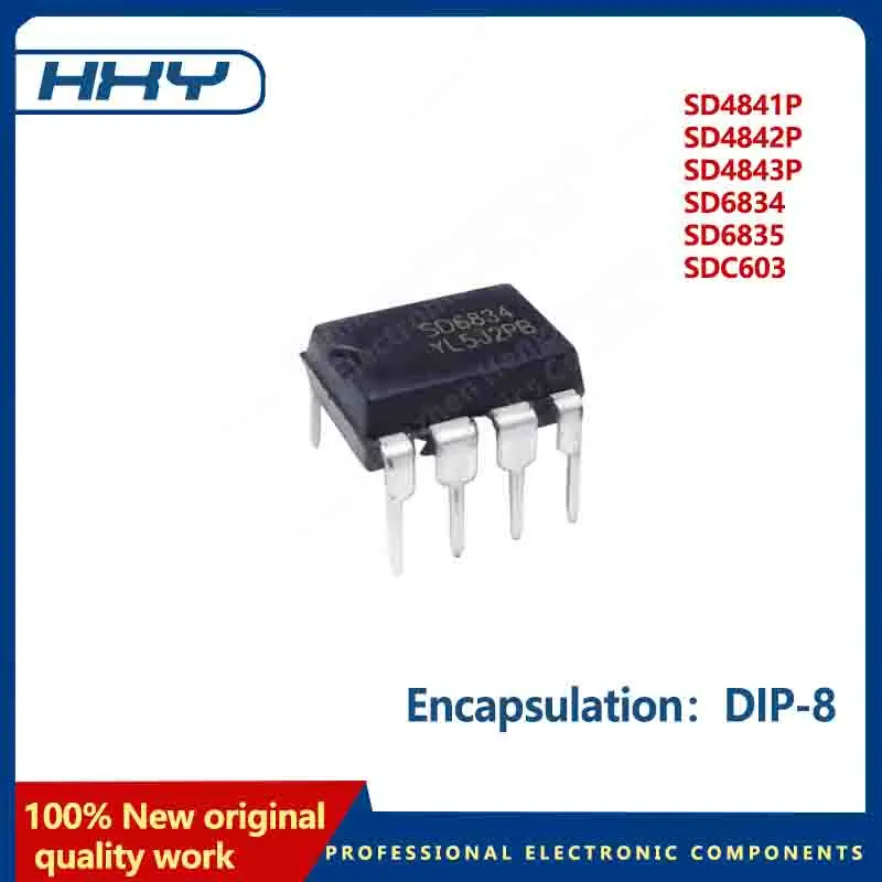 10Pcs/Lot SD4841P SD4842P SD4843P DIP-8 SD6834 SD6835 SDC603 SD4841 SD4842 SD4843 DIP IC in Stock