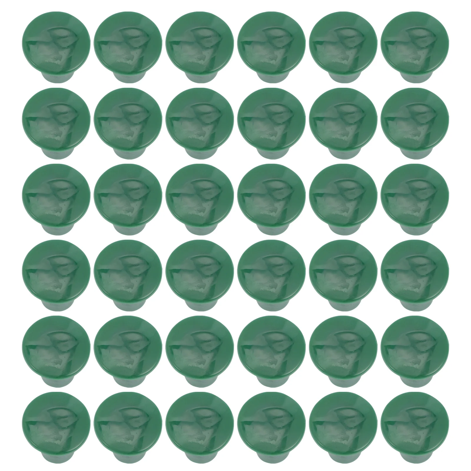 36 шт., колпачки для поддержки растений, зеленые защитные чехлы для садовых тростей, гибкие прочные защитные чехлы для бамбуковых кольев, защита для тростей