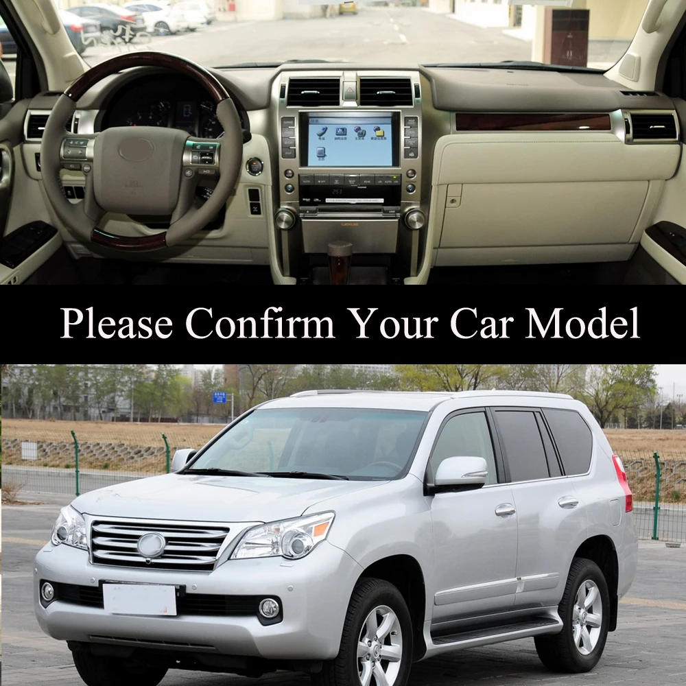 For Lexus GX 460 400 GX460 GX400 2010-2021 Dashboard Cover Board Mat Carpet Pad Sun Shade Retro Leather Cushion Car Accessory