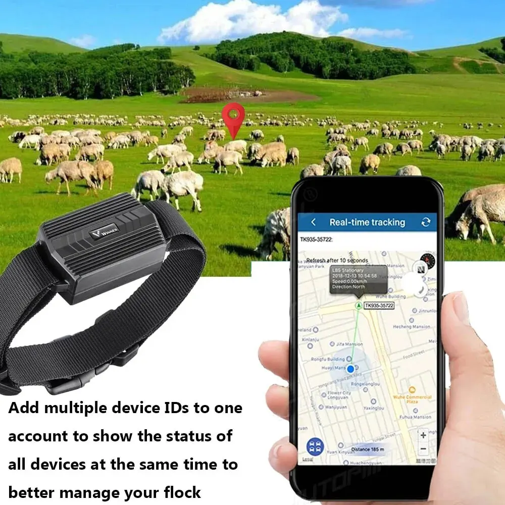 GPS Tracker Animal For Cow Camel Sheep TK935 3000mAh Locator Waterproof RealTime Car Magnet Voice Monitor Free Web APP PK TK905