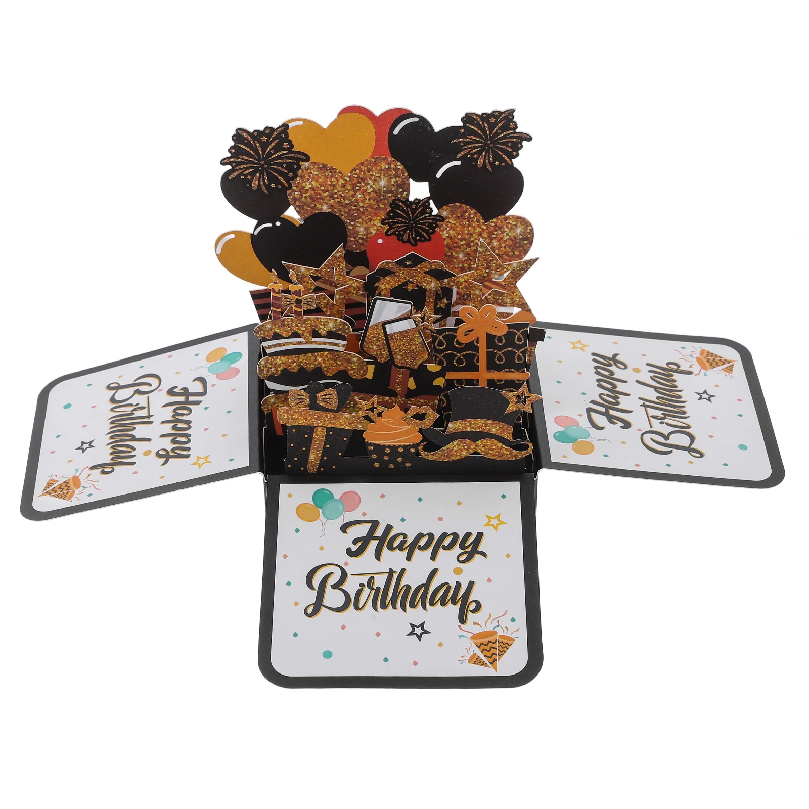 

3D up Greeting Card Material DIY Birthday Funny Birthday Cards For Women Card For Son Blank Inside Celebrations Decor