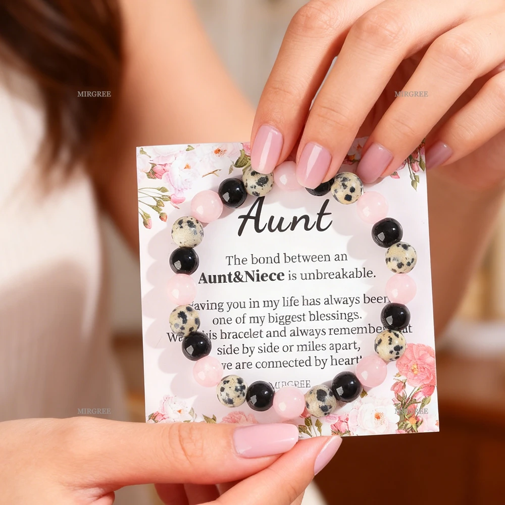 1pc Niece Gift Aunt Bracelet, Suitable for Birthdays, 2026 New Year's Love Jewelry, A Thoughtful Gift To Convey Blessings