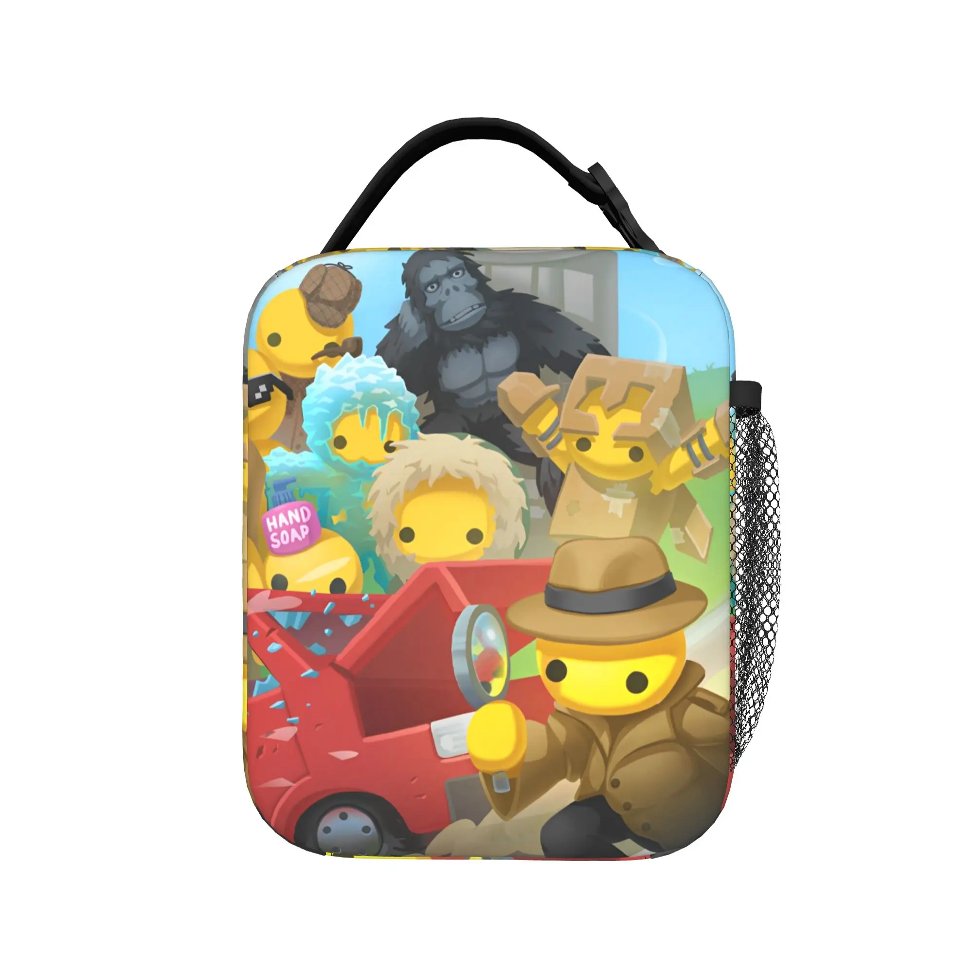 Wobblys Life Gaming Funny Insulated Lunch Bags Thermal Bag Reusable,Meal Container Hot Games Leakproof Lunch Box Tote Men Women