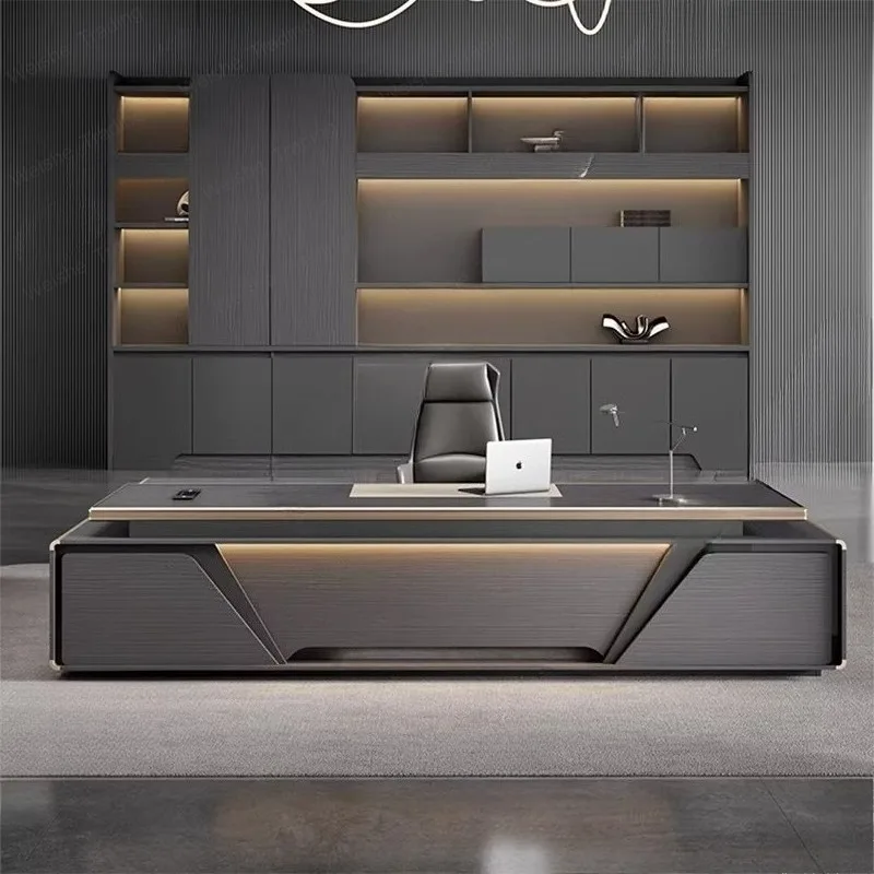New boss desk simple modern president desk new Chinese furniture manager room high-end desk