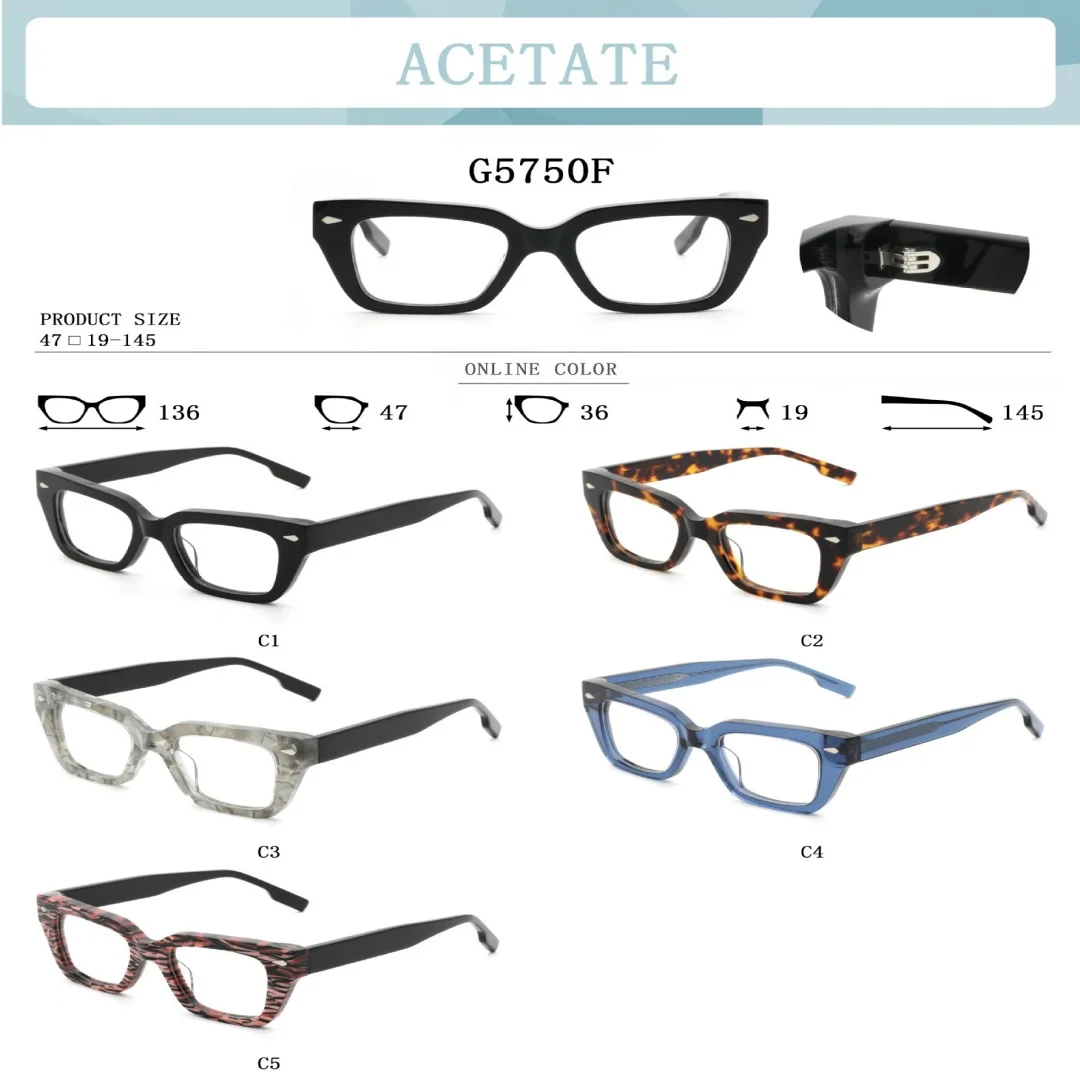 Women Men Glasses Frame Fashion Thick Acetate Square Designer Myopia Eyewear Handmade Optics Women Prescription Eyeglasses - Image 4