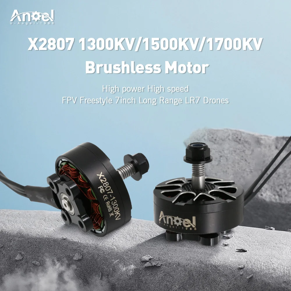4 Stück Uangel X2807 1300KV 4S 1500KV 1700KV 6S Bürstenloser Motor für FPV 7 Zoll Drohnen DIY Teile – Detail 5