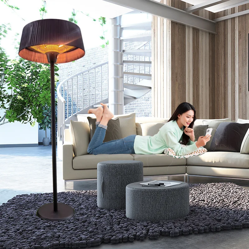 Elektrischer Terrassenheizer im Pyramid-Design, tragbar, mit US-Stecker für den Gartengebrauch, 230-V-Stromversorgung