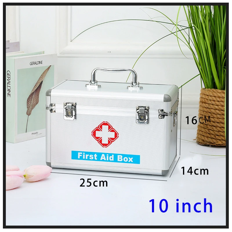 Large Capacity Family Medicine Organizer Box Portable First Aid Kit Medicine Storage Boxes Organizers Plastic Organizing Home