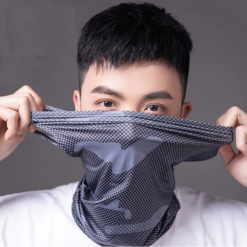 

Summer Protection Face Scarf Breathable Soft Thin Adjustable Anti-Ultraviolet Gaiter for Outdoor Activities Sports Face Cover