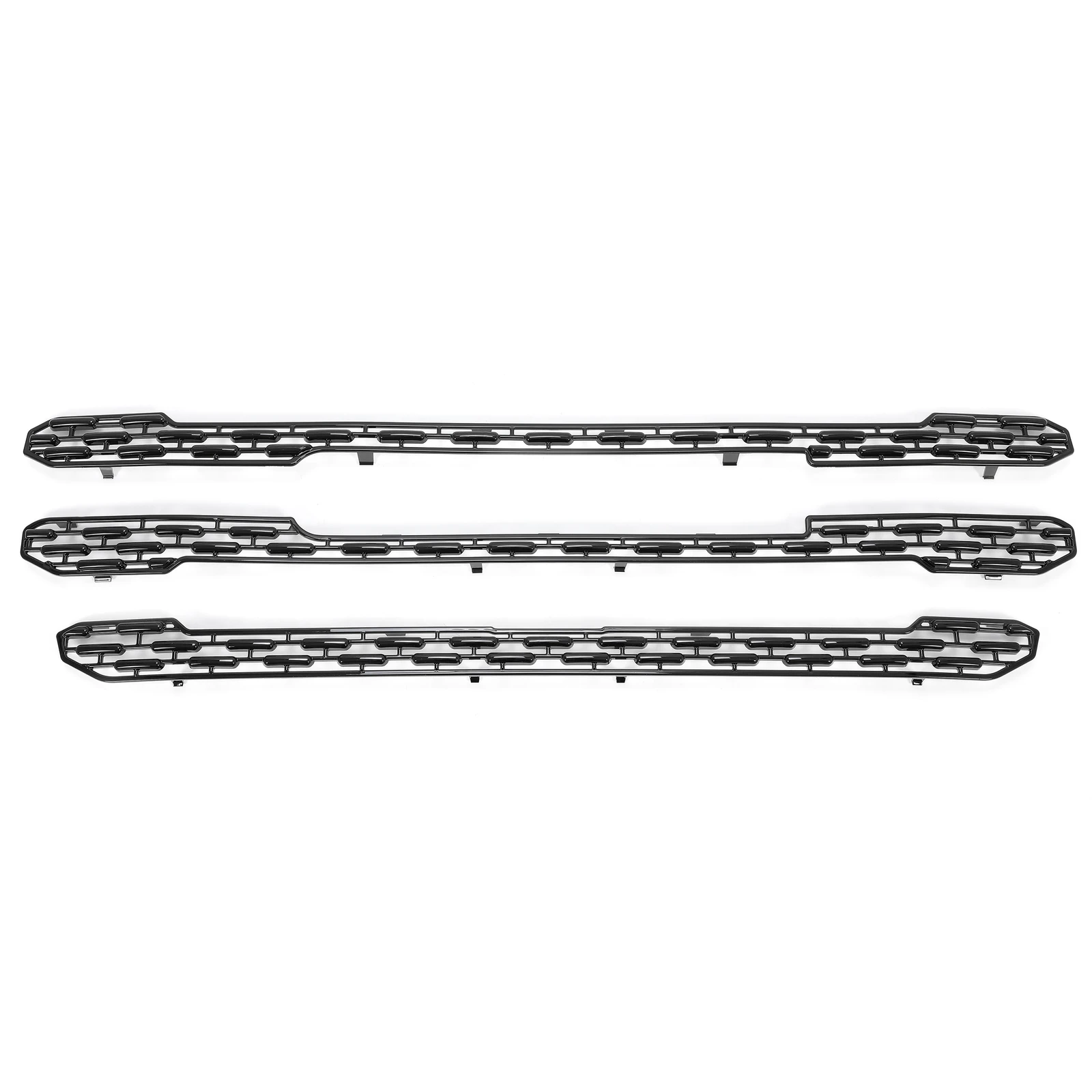 

For GMC Sierra 1500 SLT 2019-2022 20 21 Glossy Black Grille Insert Grill Overlay