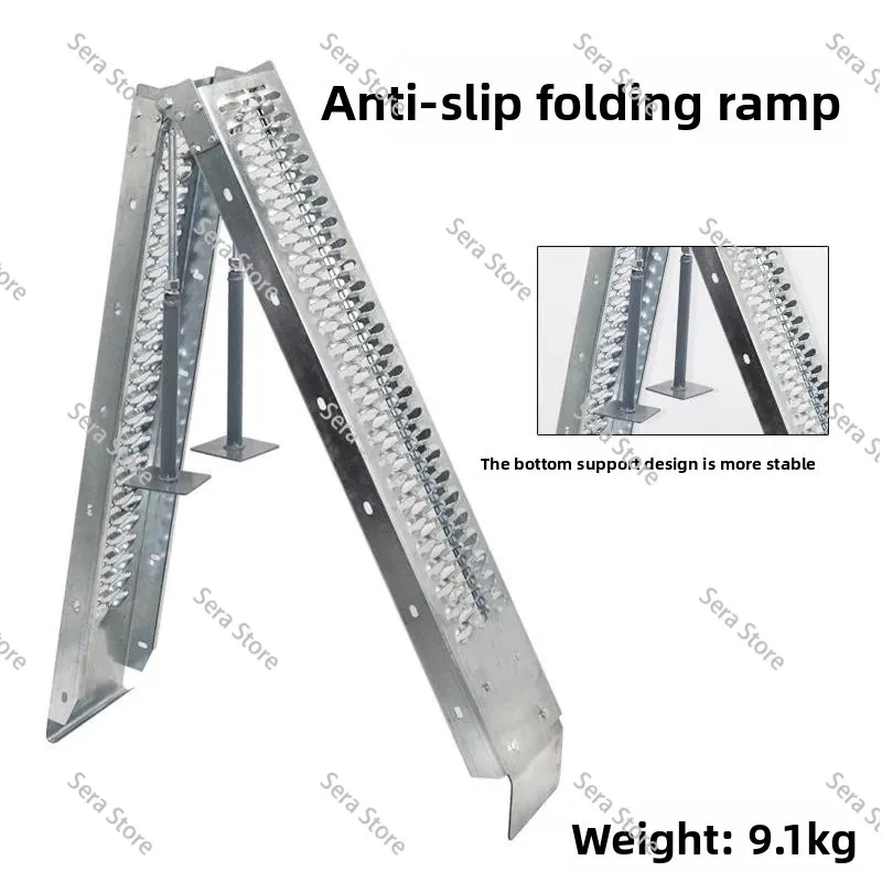 Motorcycle Transportation, Loading and Unloading, Extended Ramp, Ladder Folding Ramp