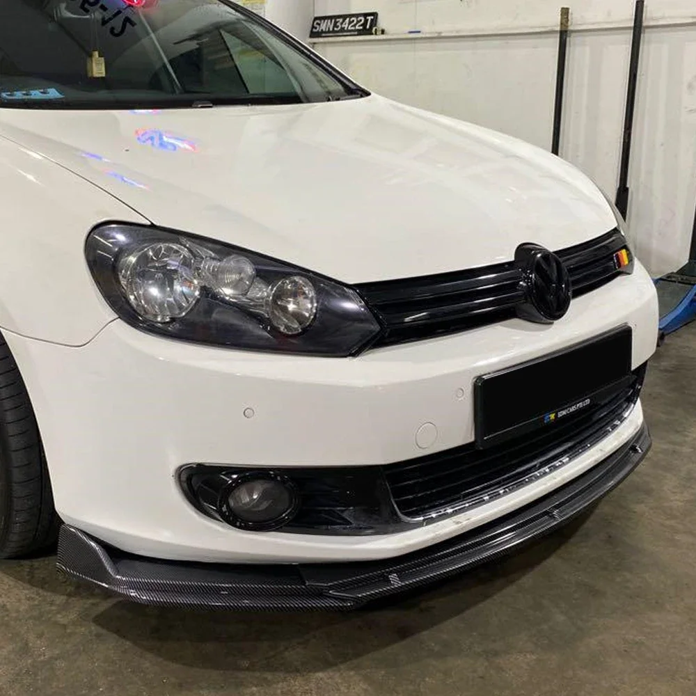 

For VW Golf MK6 Front Bumper Lip Spoiler Splitter Diffuser Retroft Golf 6 5k MPI TSI TDI FSI Basic 2008-2012 Bodykits Tuning