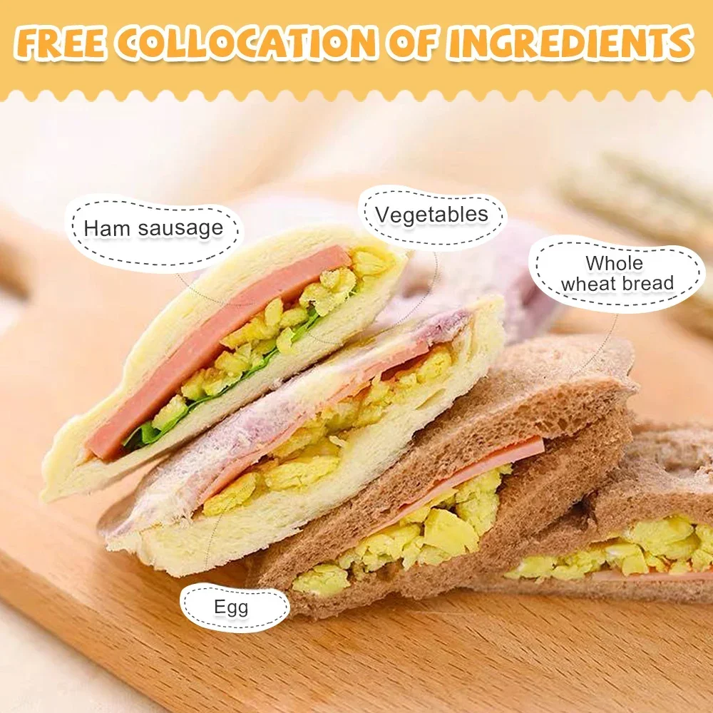 Cartoon Cute Rabbit Teddy Bear Bread Knife Mini Sandwich Cutter Sandwich Sealer Kids Bento Lunch Baking Mold Pastry Tool