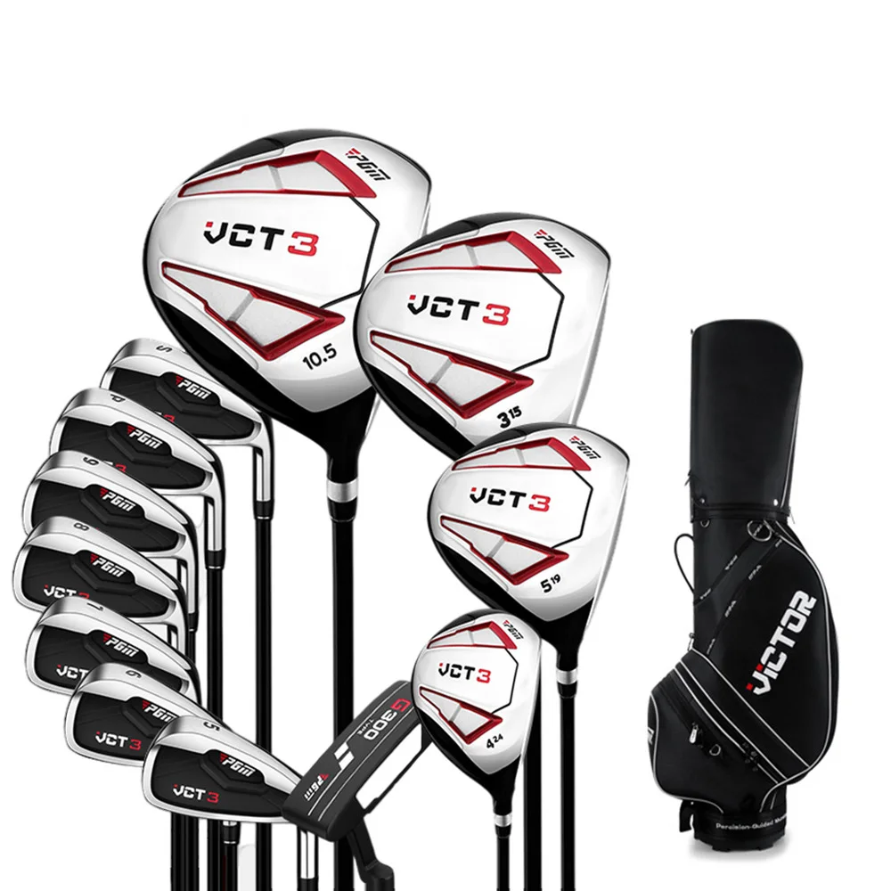 High Quality Premium Graphite/Steel Shafted 12-Piece Practice Unisex Golf Clubs Set for Right Handed with Bag