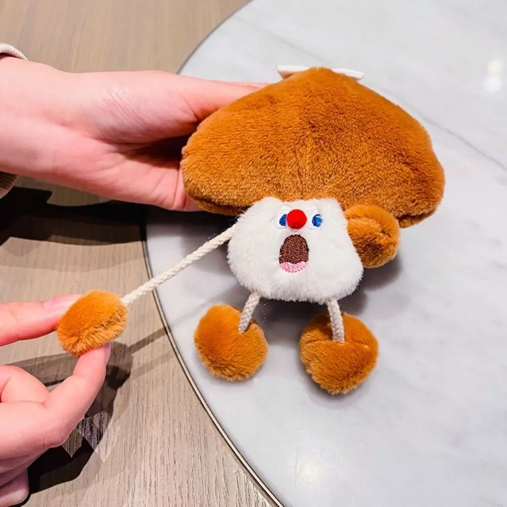 Scream Expression Vegetable Plush Coin Purse Cartoon Stuffed Doll Vegetable Plush Earphone Bag Fun Soft Plush Vegetable Corn Bag