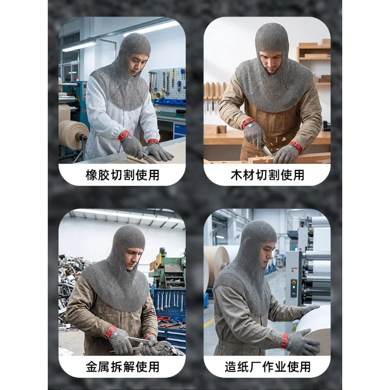 Level 5 Neck Protection Tactical Self Defense Hooded Neck Cover Safety Level 5 Neck Protection
