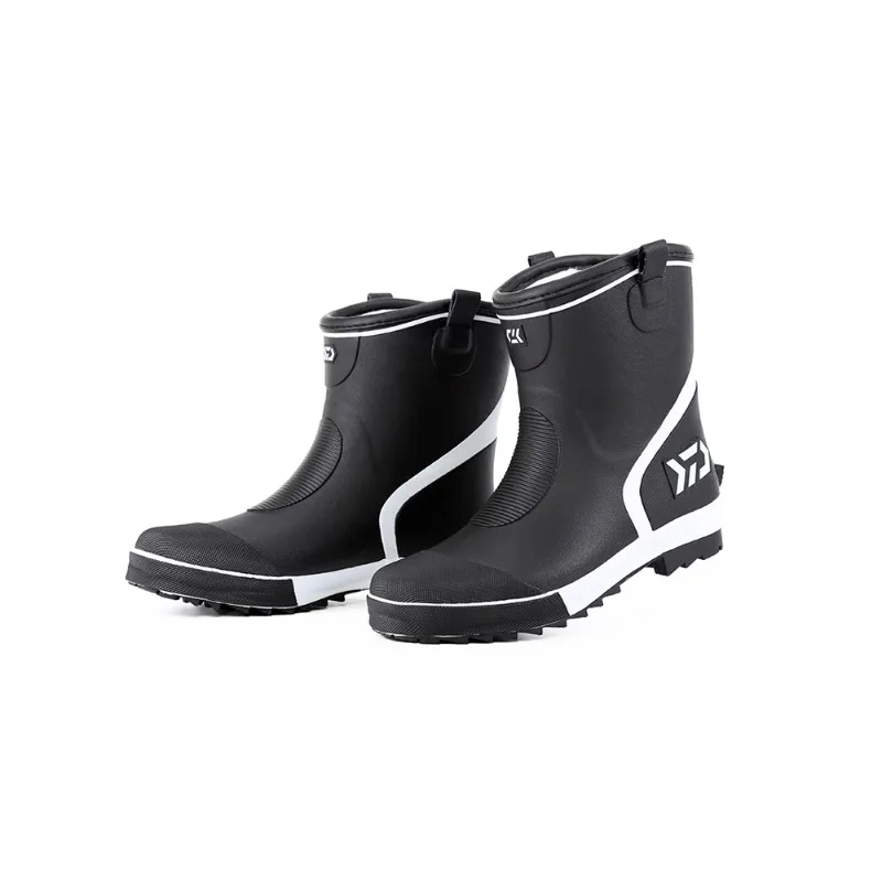 

Fleece rain shoes men's medium tube warm water shoes waterproof and non-slip rubber boots cold fishing shoes thickened
