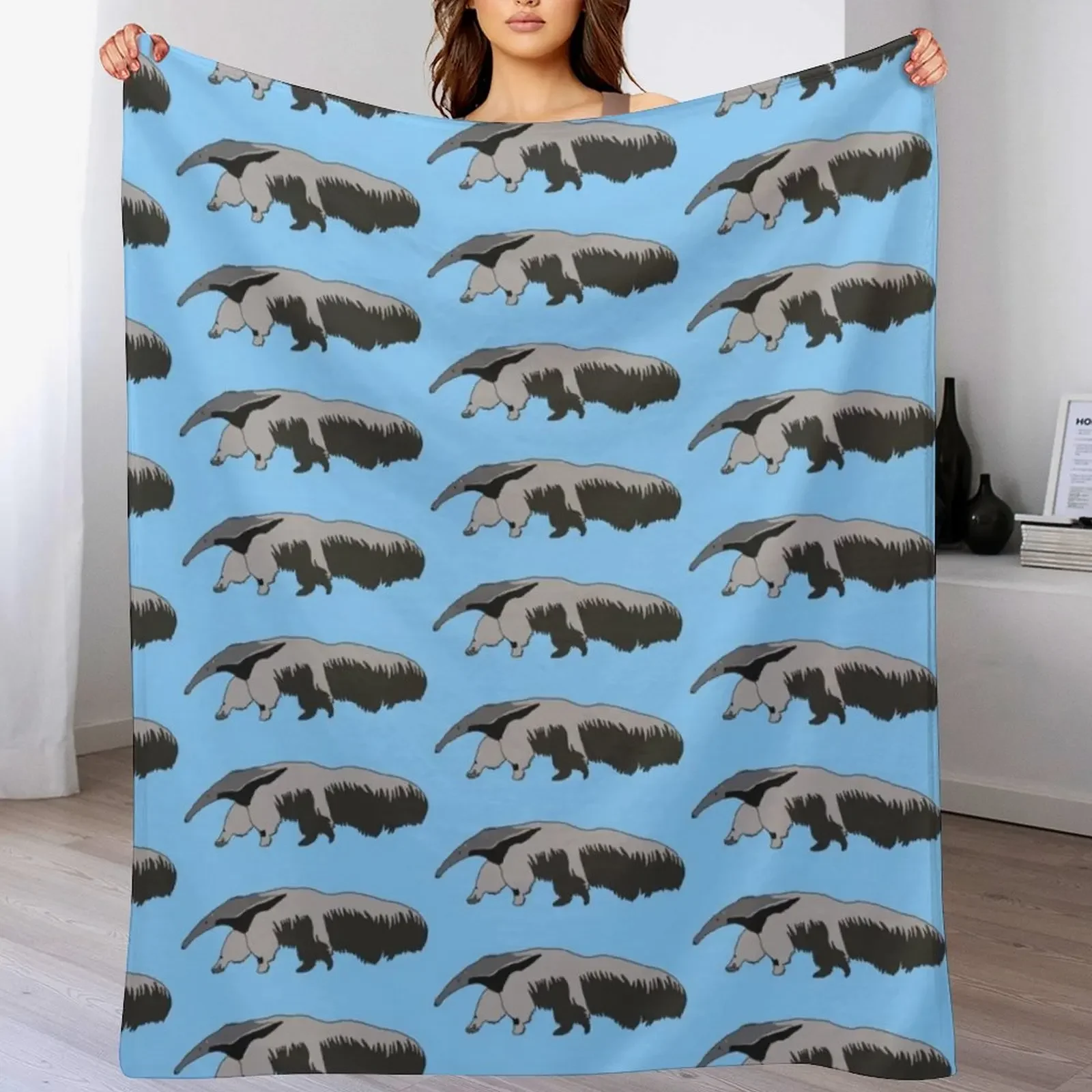 

A GIANT ANTEATER! (Small) Throw Blanket Cozy Napping Blanket Gift for Mom Dad