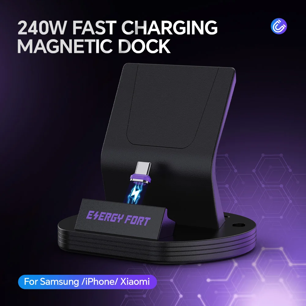 

Samsung Wireless Charger 240W PD3.1 Magnetic Fast Charging Station for Galaxy S24/S23, Phone Stand with Phone Holder Anti-Slip