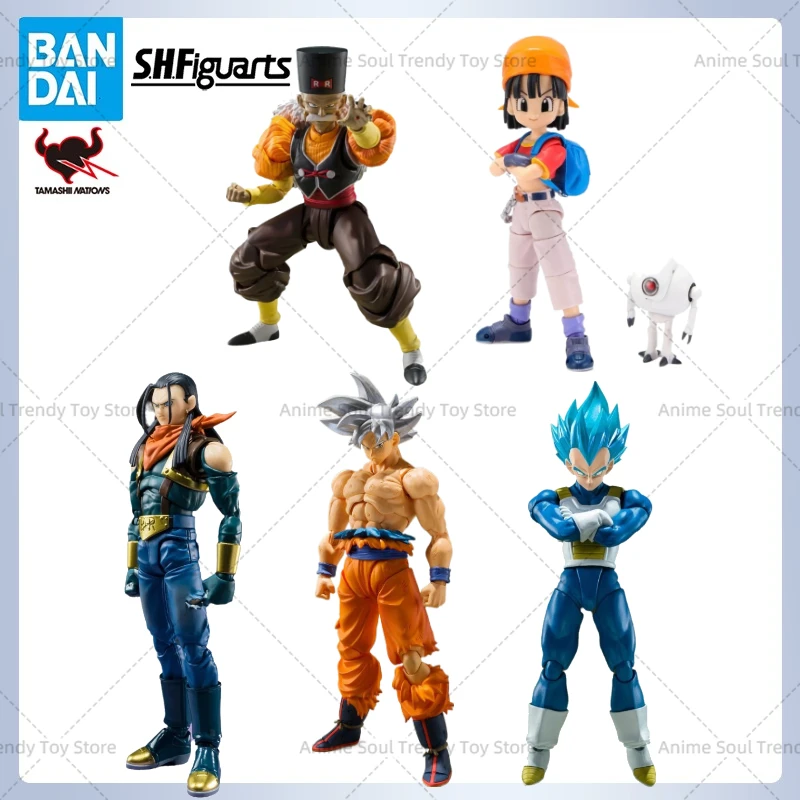 

В наличии Bandai, оригинальная аниме-фигурка SHF Dragon Ball, SUPER ANDROID 17 ANDROID 20, SON GOKU VEGETA, экшн-фигурки, игрушки