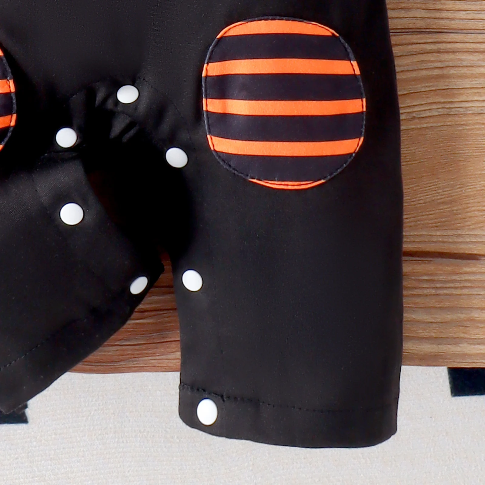 بذلة دمية هالوي مخططة بأكمام طويلة للأولاد والرضع ، مريحة ، رقبة مستديرة ، كاجوال ، خريفي ، بعمر 0-1 سنة