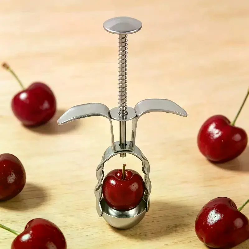Hot Stainless Steel Cherry Olive Pitter Red Dates Jujube Core Remover Tools Multipurpose Fruit Corer Pit Kitchen Gadget Tools
