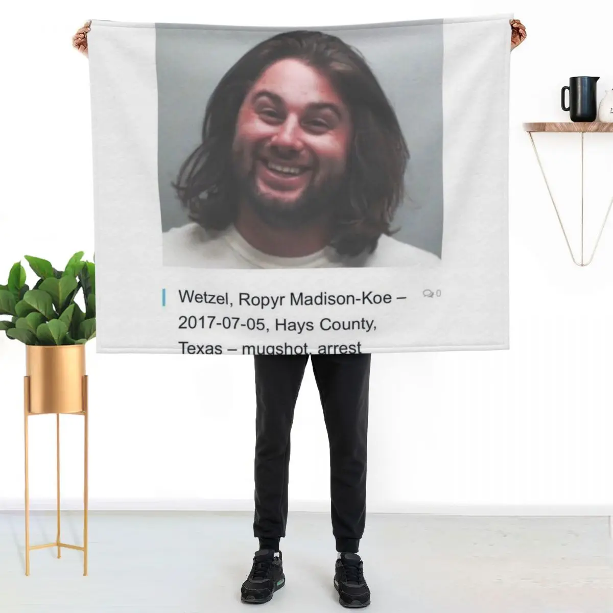 koe mug shot Throw Blanket Shaggy Soft Plush Plaid blankets ands Vintage Decorative Throw Luxury Brand Blankets