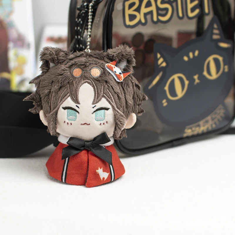 12CM Anime Luxiem Vtuber Cosplay Vox Akuma Mysta Rias Kawayi Plush  Doll Key Ring Pendant Backpack Key Chain Gifts