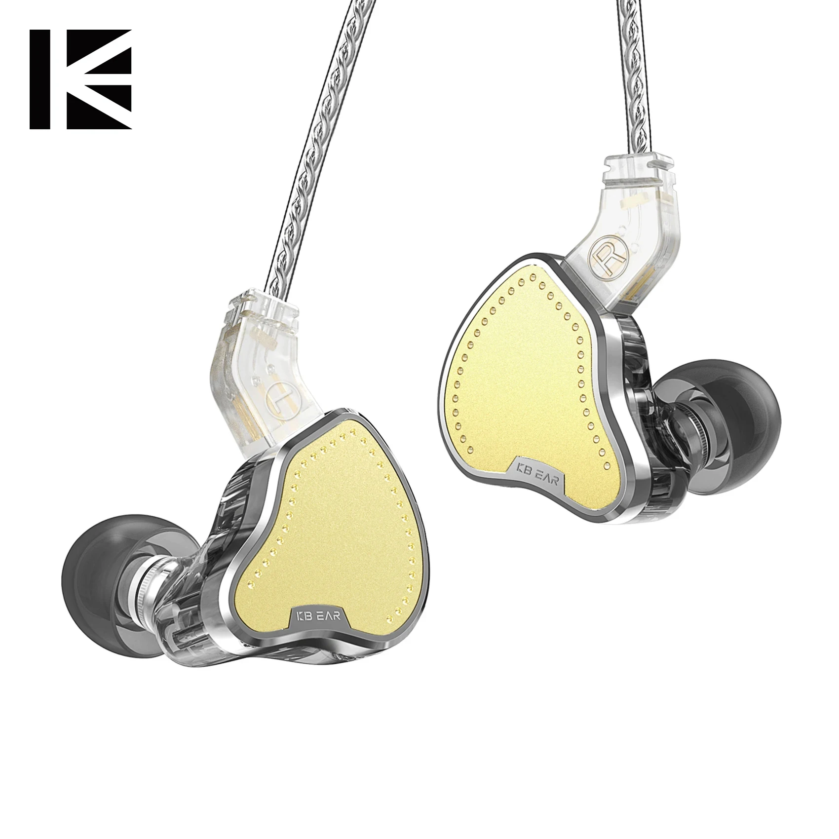 

KBEAR PECKER KB2208 HiFi металлические наушники-вкладыши 2BA + 1DD драйвер Сменные IEM проводные наушники OFC басовая музыка Спортивная гарнитура