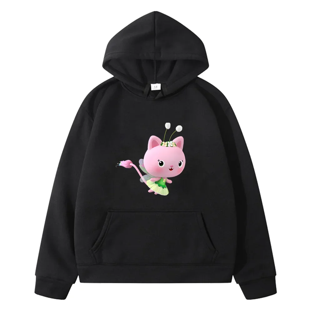 Gabbys Dollhouse Hoodies Fleece Sweatshirt Kids Clothes Girls Anime Jacket Y2k Sudadera Boys Autumn Pullovers Children Clothing image 3