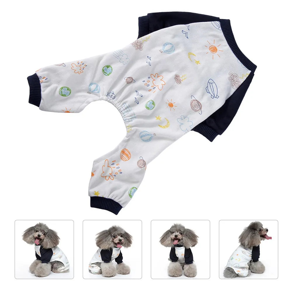 

Pet Pajamas Dog Clothes Comfortable Sleepwear for Dogs Softer Apparel Nightclothes Polyester Material Dog Daily Wearing Fashion