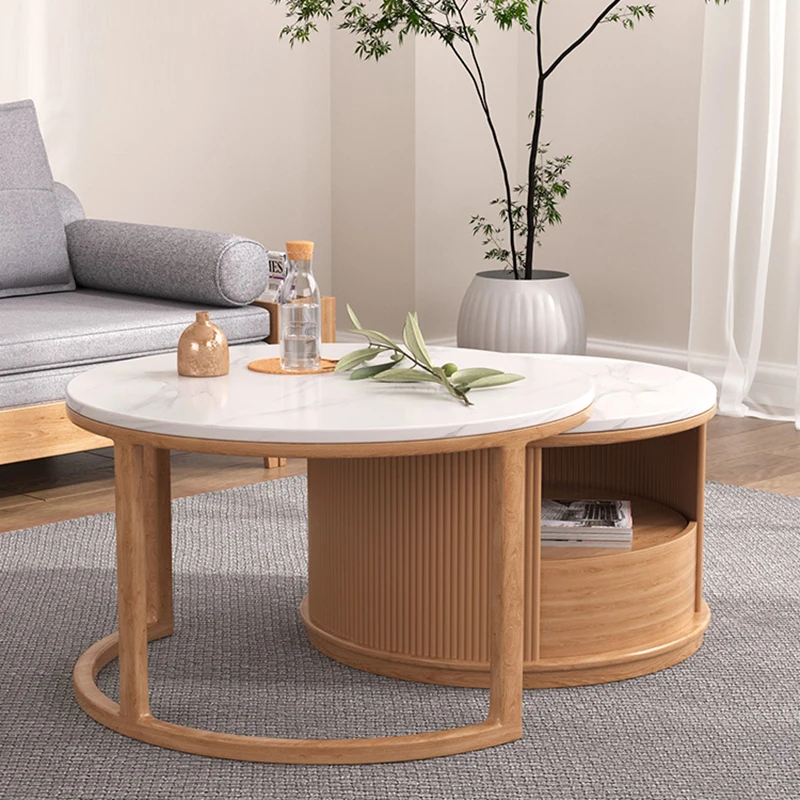 

Nordic Modern Extendable Wood Coffee Table Storage Coffee Tables Minimalist Living Room Table Basse De Salon Home Furniture