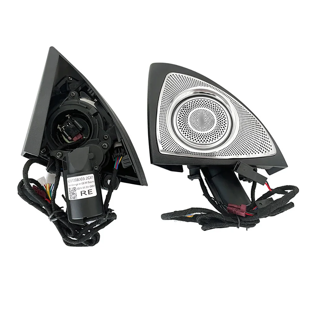 W205-Haut-parleur rotatif 3D 64 couleurs, lumière ambiante pour C/E/S/GLC W205 W213 W222 X253, lumière LED intérieure de voiture