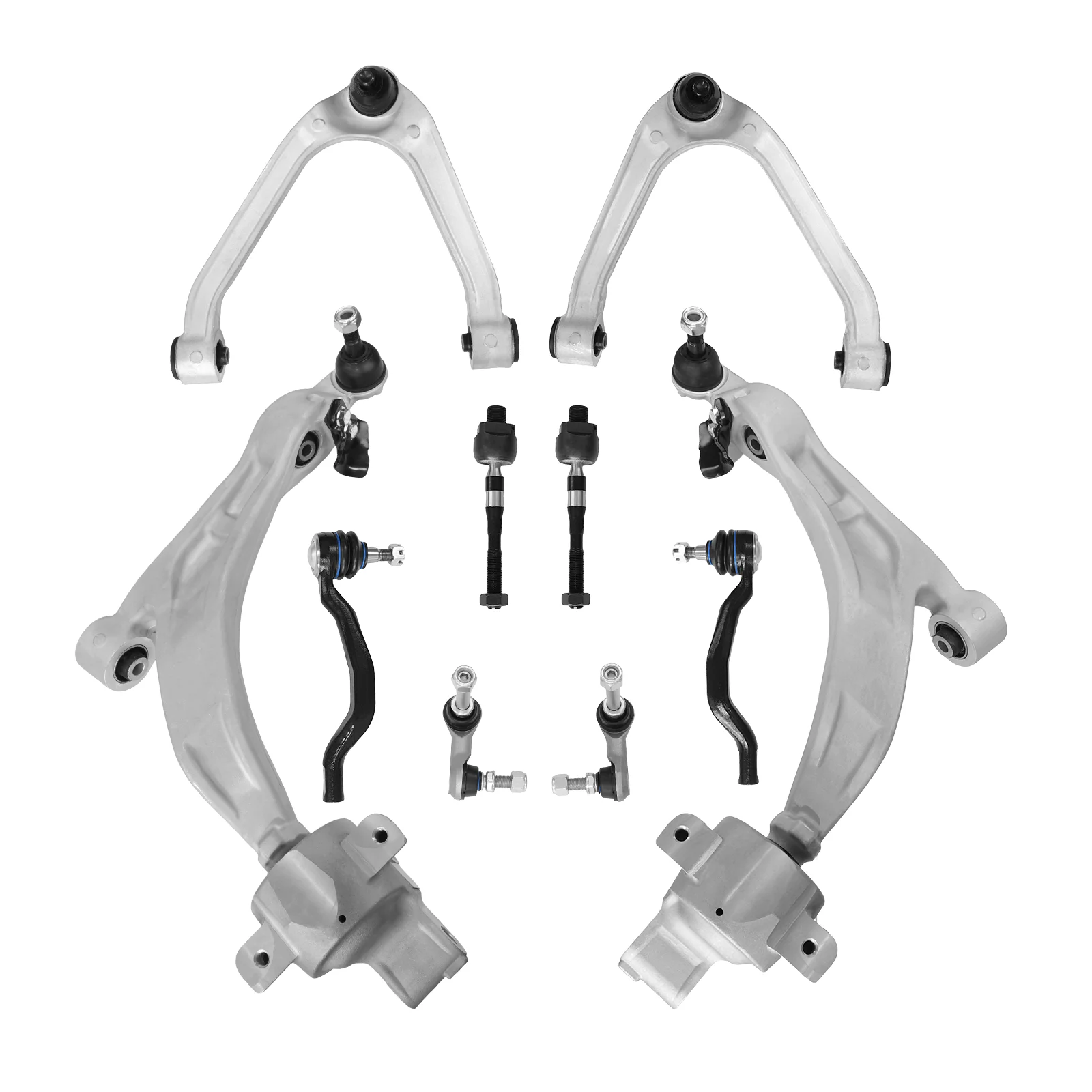 Svenubee 10Pcs Front Lower Control Arm Kit for Infiniti FX35/FX37/FX50/QX70 2009-2012 Suspension 546681CA1A K750401