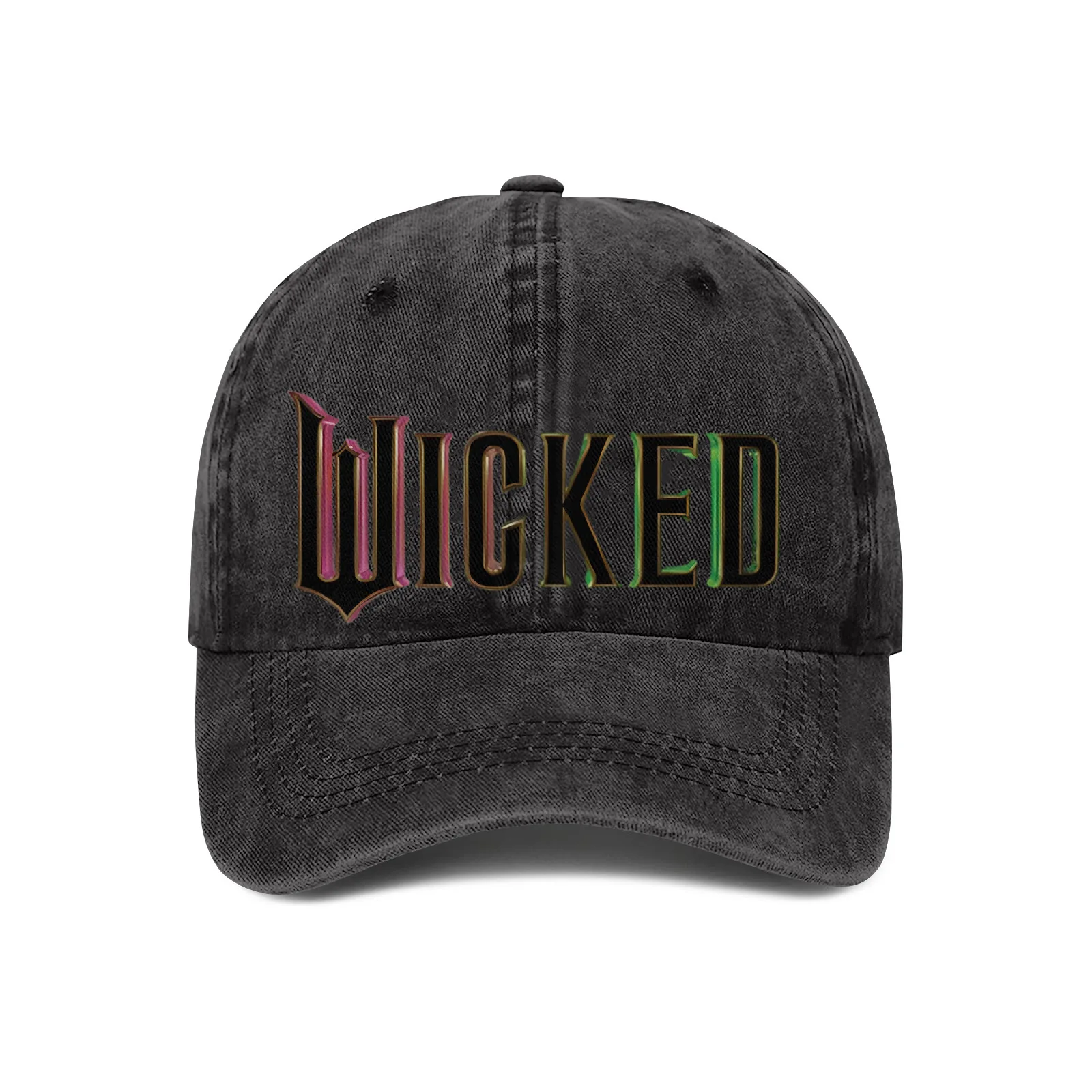 Wicked Glinda Elphaba Cotton Printed Adjustable Cap Vintage Yellow Green Baseball Cap Bestseller Soft Top Sun Hat for Friendship