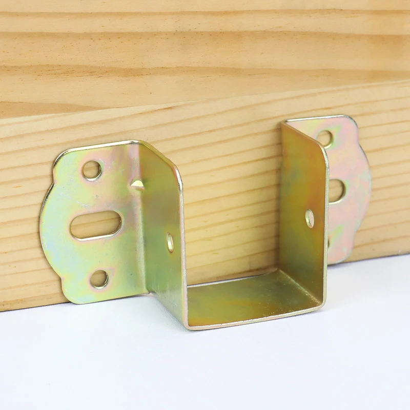 Thicken bed hinges Hook Corner Code Furniture Hardware Accessories Bed Beam Support Metal Stand Wooden fixed Connector